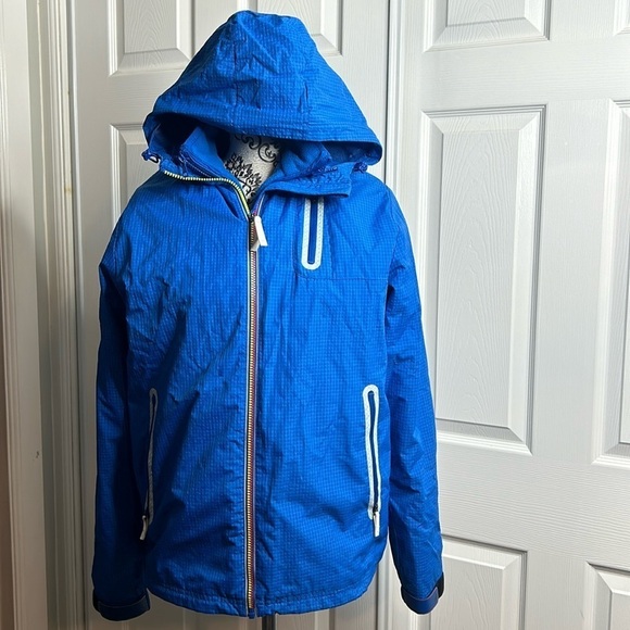 Adidas 2 In 1 Coat Blue M/L Removable Liner Cold Winter - Picture 1 of 9